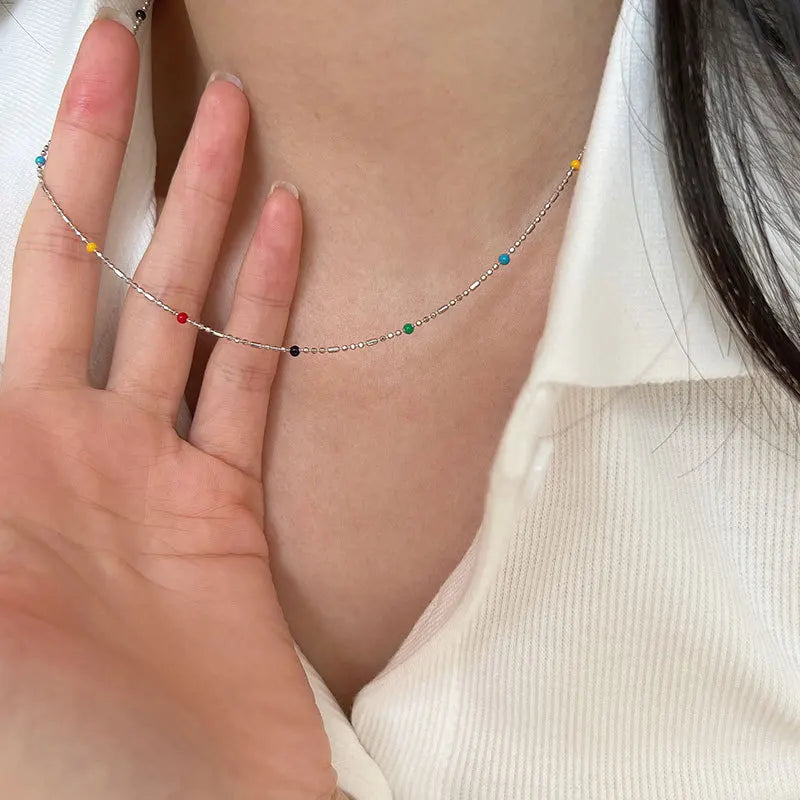 925 Silver Bead Necklace