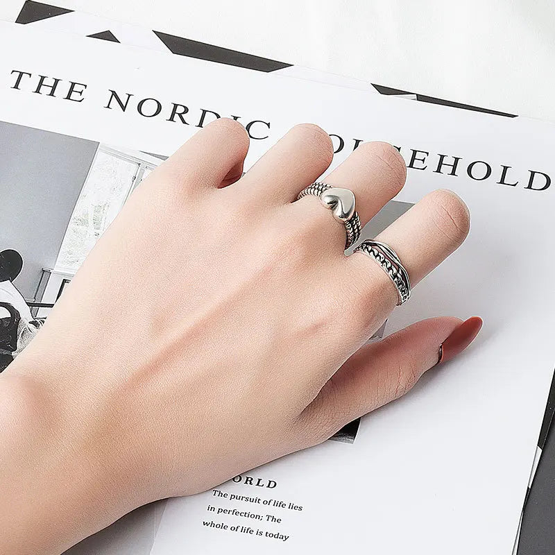 LOVE Ring in Thai Silver