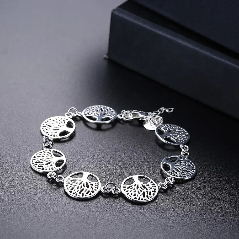 Tree of Life Jewelry Set in 925 Silver