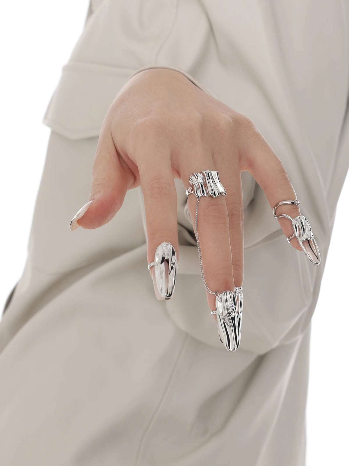Nail & Knuckle Ring Set