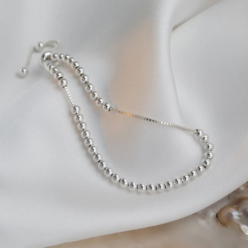 925 Silver Bead Bracelet