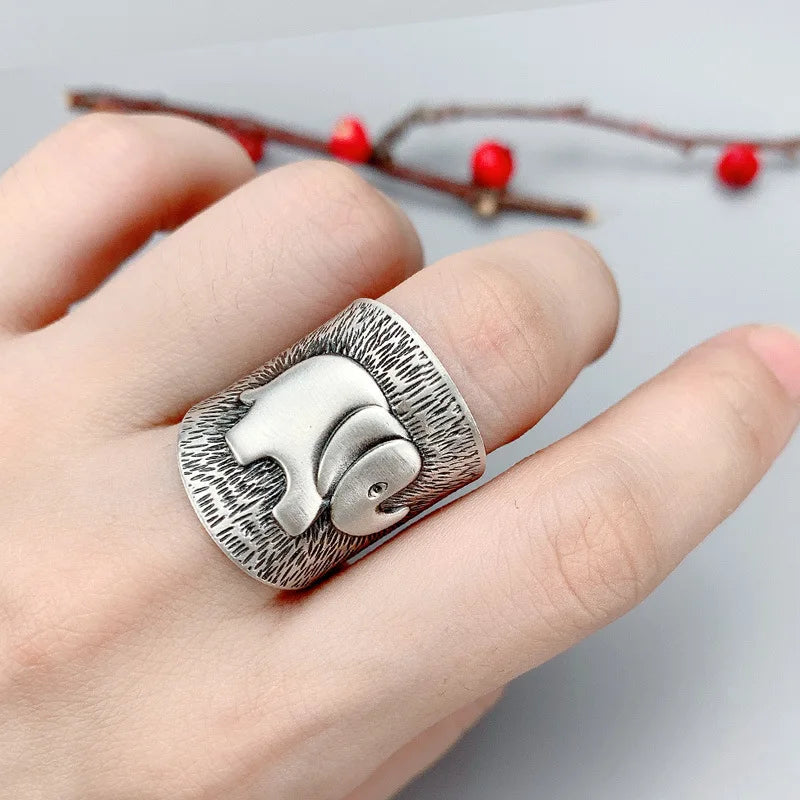 LOVE Ring in Thai Silver