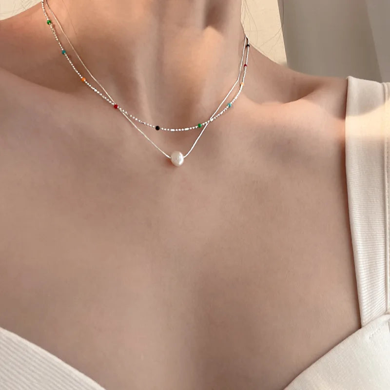 925 Silver Bead Necklace