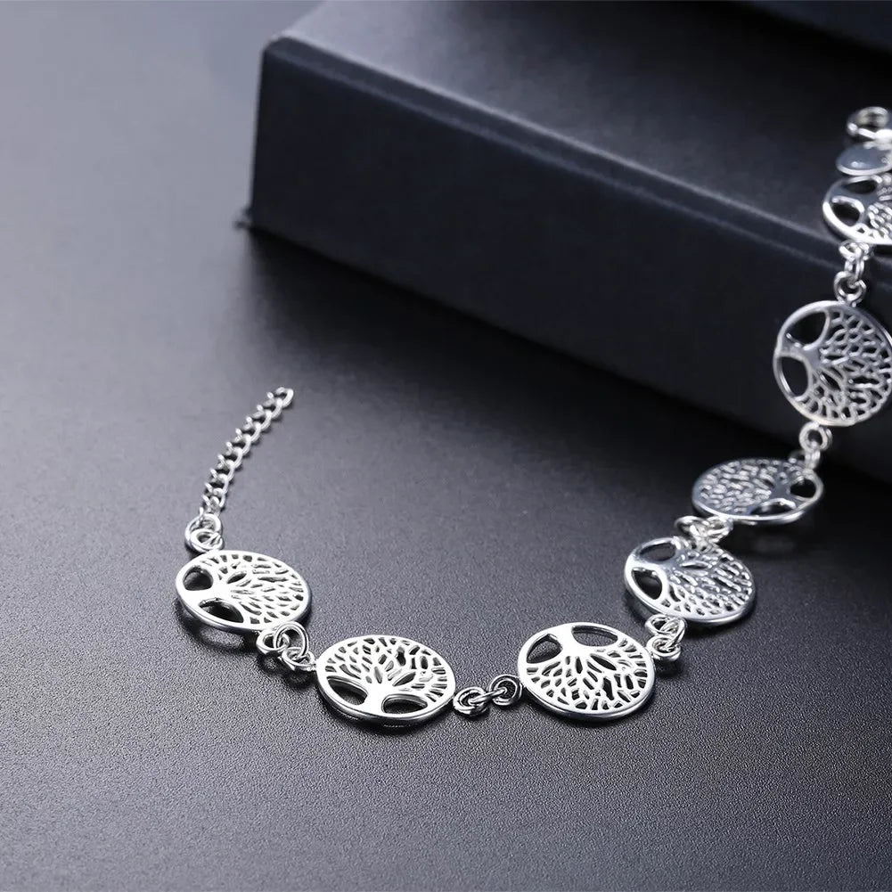 Tree of Life Jewelry Set in 925 Silver