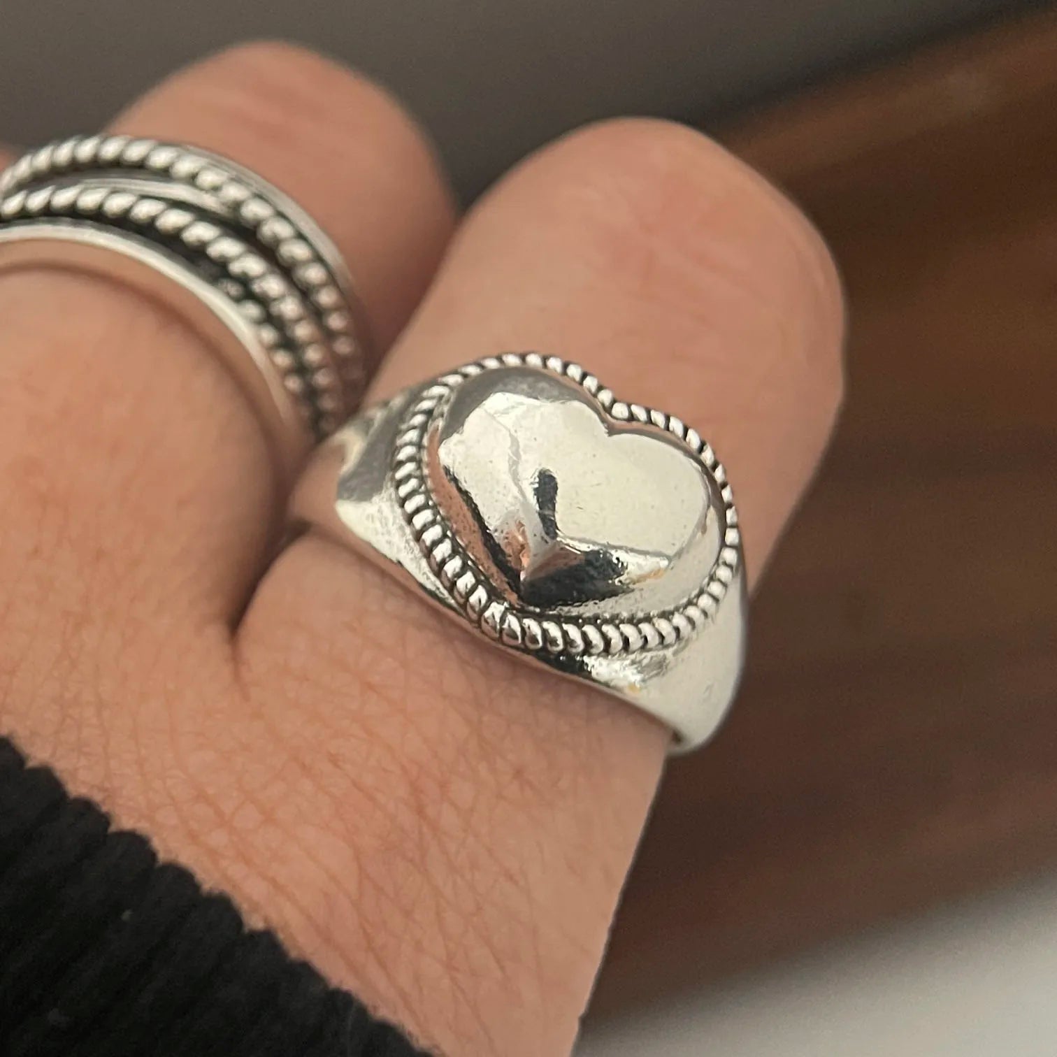 LOVE Ring in Thai Silver