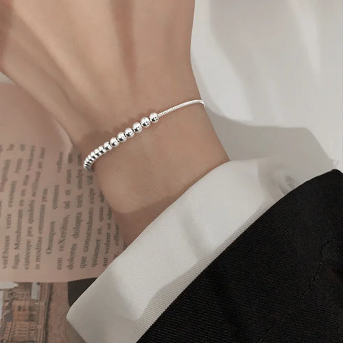 925 Silver Bead Bracelet