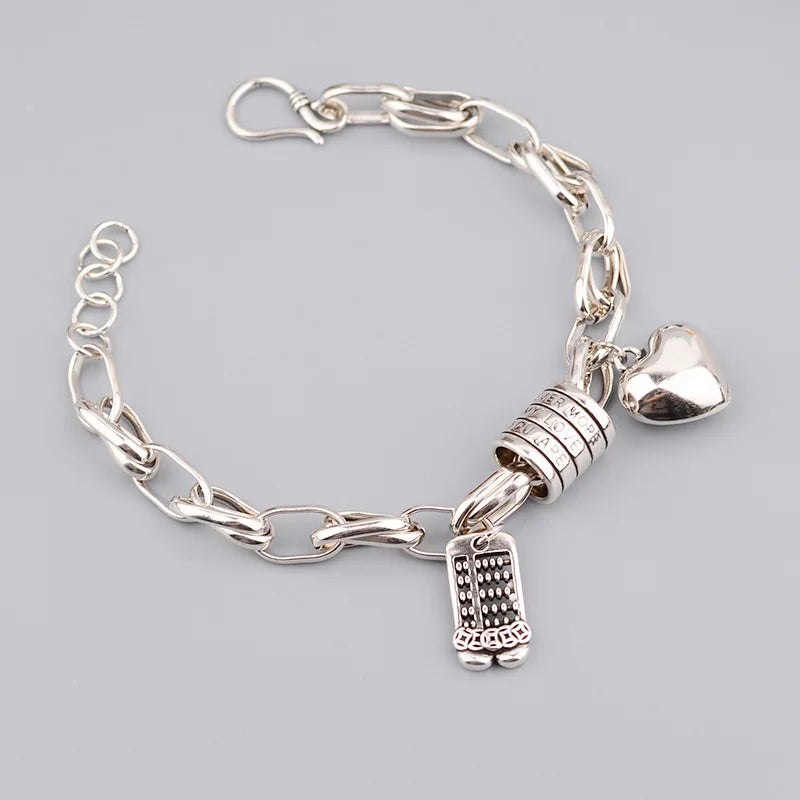 Handcrafted Thai 925 Sterling Silver Bracelet