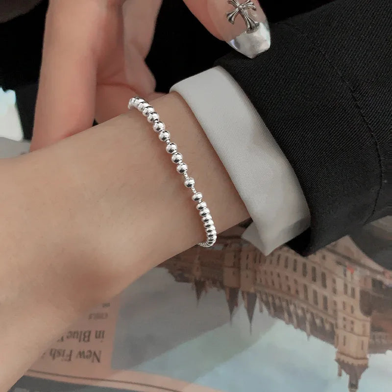 925 Silver Bead Bracelet