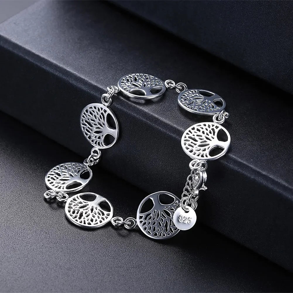 Tree of Life Jewelry Set in 925 Silver